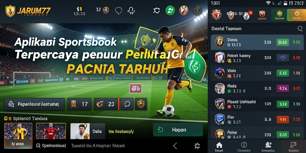Tampilan gameplay menarik dari JARUM77 dalam taruhan olahraga.