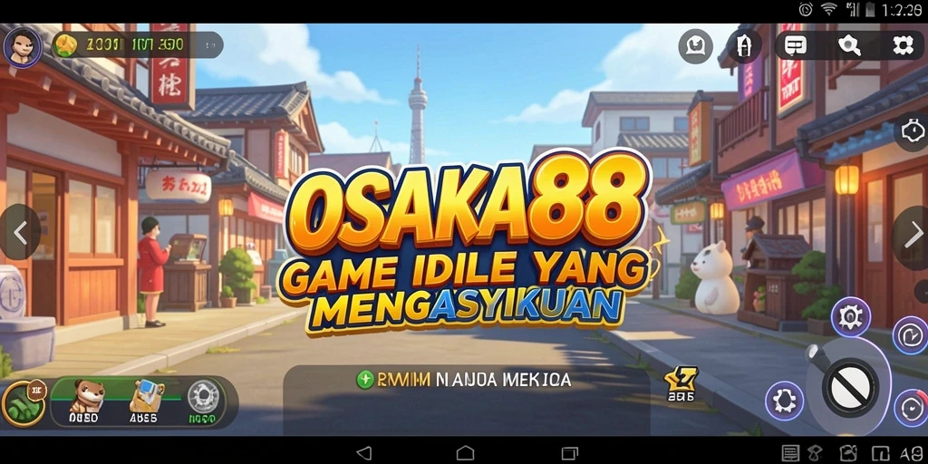 Tampilan menarik gameplay OSAKA88 dengan karakter Idle yang bergerak.