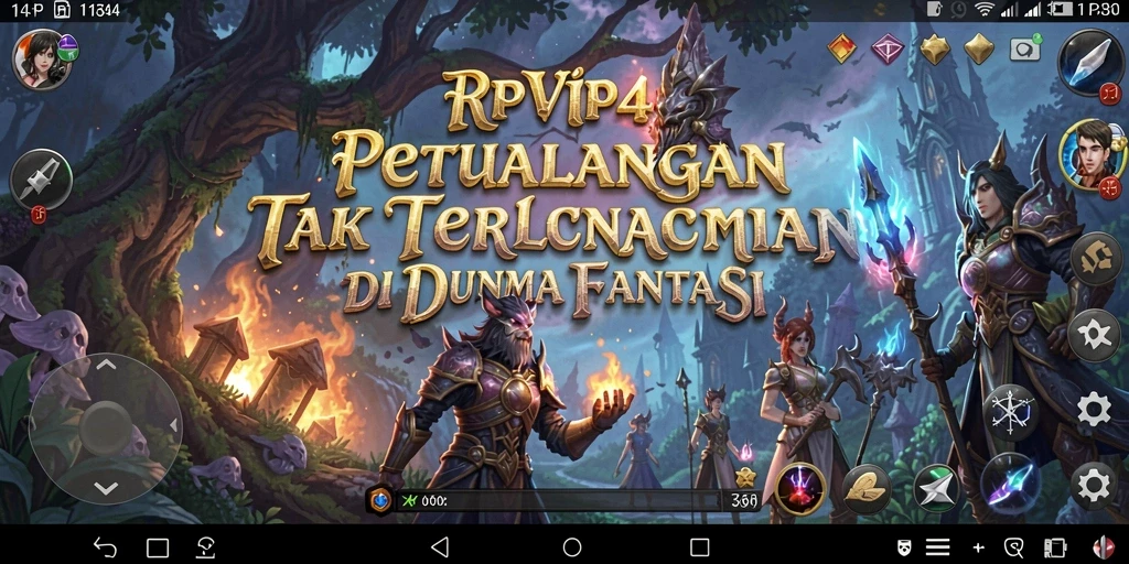 Tampilan gameplay yang memukau dari RPVIP4 di dunia petualangan.
