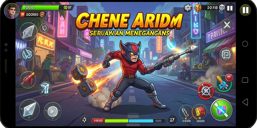 Tampilan menarik dari gameplay V07 yang seru dan menegangkan.
